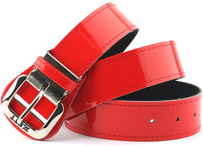 제트 에나멜 야구벨트, 레드, 1개