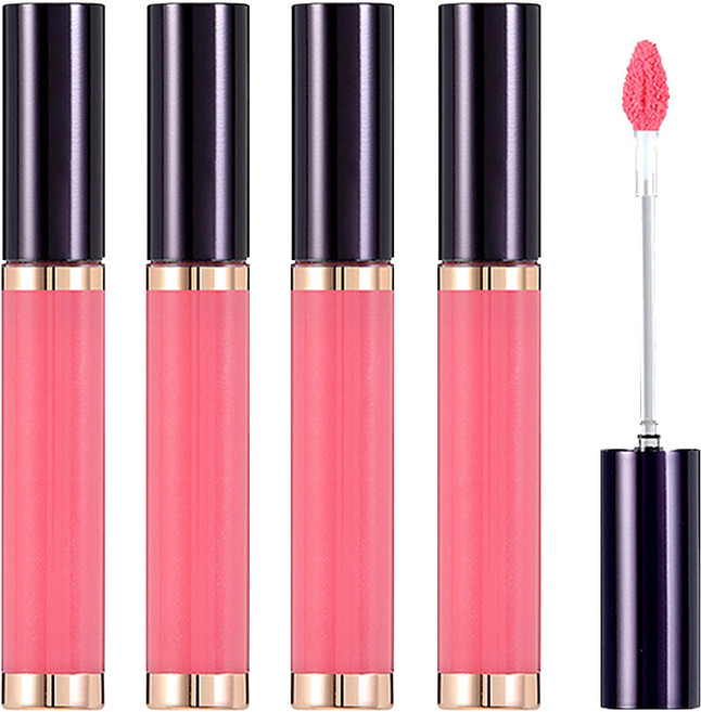 비디보브 립 컷 샤인 글로스 5g, PK103베이비핑크, 4개