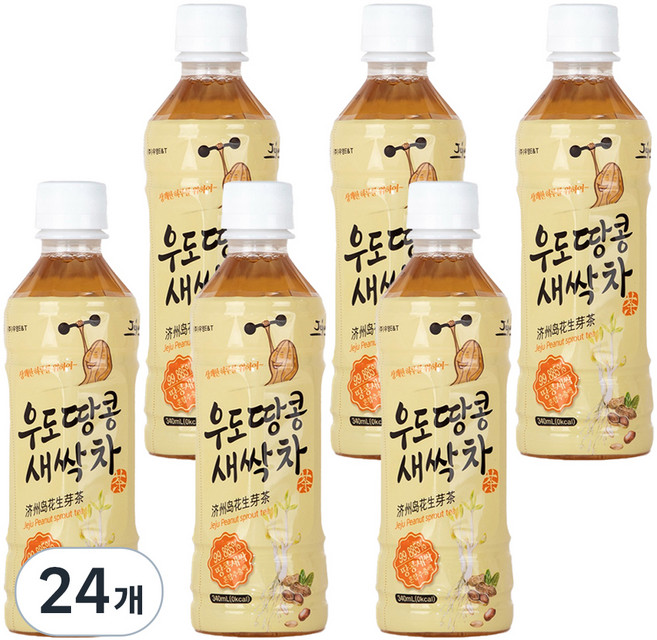 돌콤달콤 우도땅콩 새싹차, 340ml, 24개