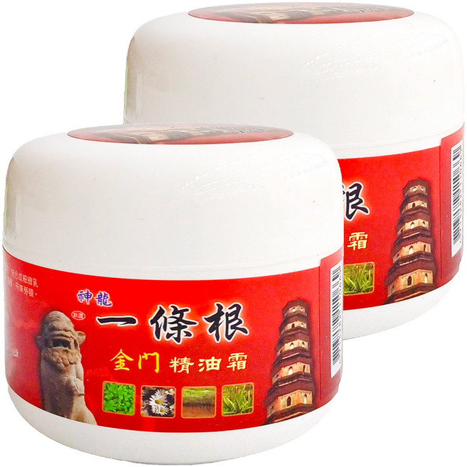 【神龍】一條根精油霜 - 舒緩按摩 草本精油, 2罐, 1入