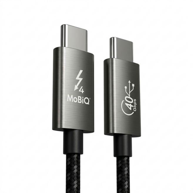 모비큐 썬더볼트 4 Plus 프리미엄 COAXIAL 동축 케이블, 1개, 1m