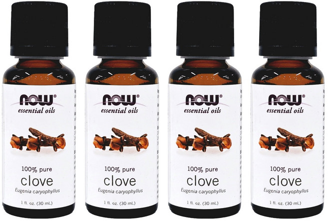 NOW Foods 丁香精油, 1oz, 4瓶