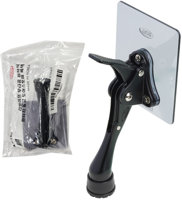 리빙이프 무타공 페달식 도어스토퍼 흑색, 1개