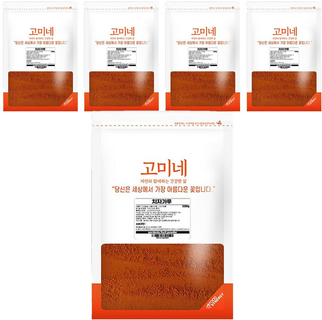 고미네 치자가루, 500g, 5개