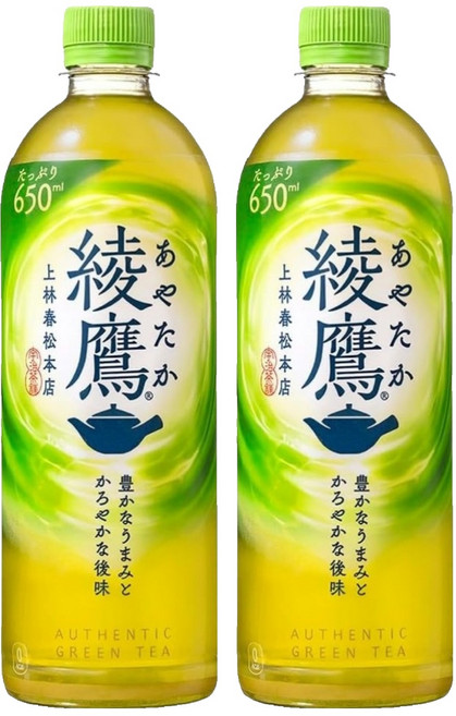 綾鷹 綠茶 無糖, 650ml, 2個