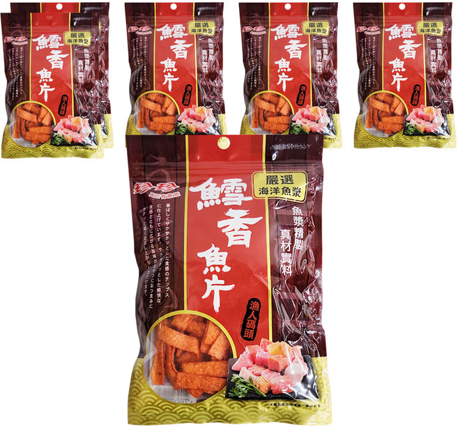 珍珍 鱈香魚片, 80g, 6包
