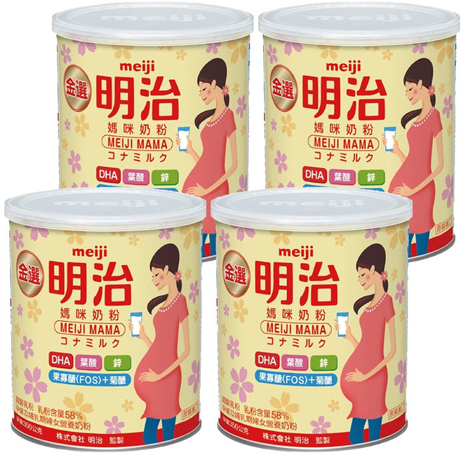 meiji 明治 金選媽咪奶粉, 350g, 4罐