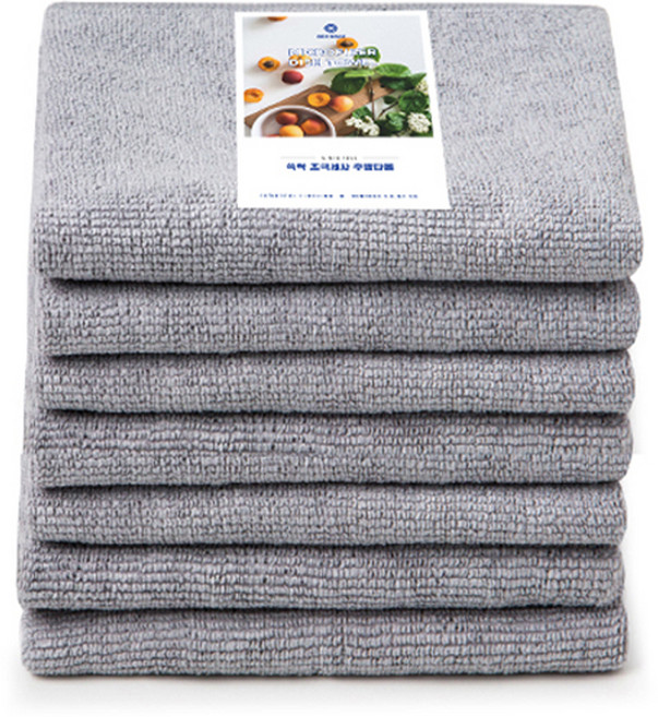 SSCSSAC 초극세사 카페 행주 사각 그레이, 7개