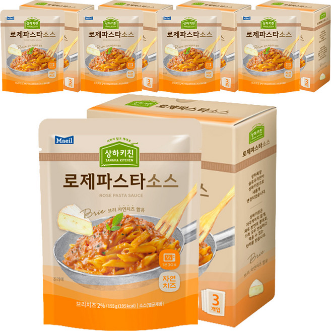 상하키친 로제 파스타소스, 155g, 15개