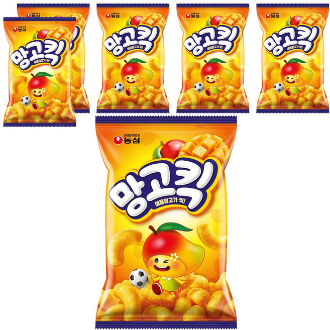 농심 망고킥, 100g, 6개