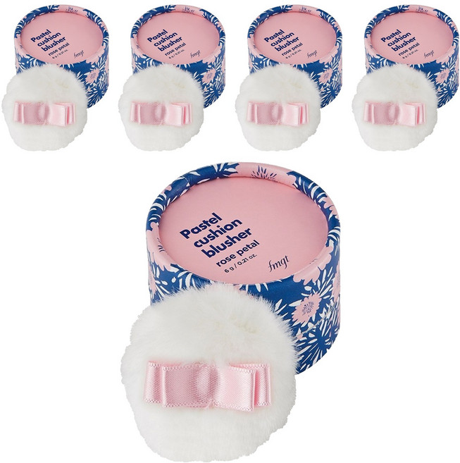 더페이스샵 파스텔 쿠션 블러셔 6g, 로즈페탈, 5개