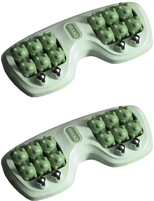 貓抓足底按摩器, 綠色, 2個