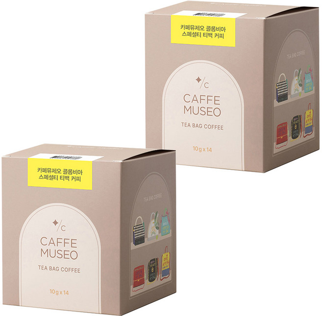 카페뮤제오 콜롬비아 스페셜티 티백커피, 10g, 14개입, 2개