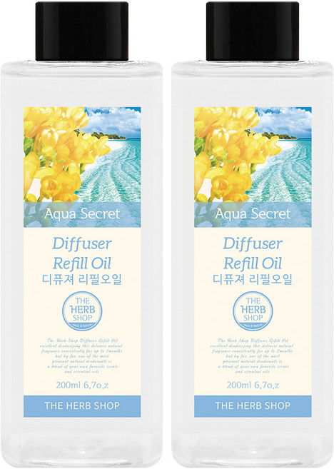 THE HERB SHOP 擴香補充油, 水漾秘密, 200ml, 200ml, 2個