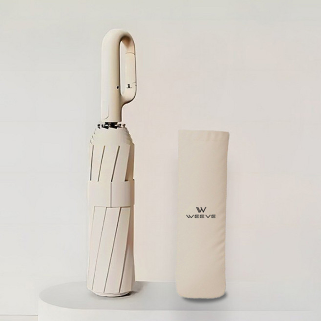 WEEVE 초대형 튼튼 UV 99.9 차단 카라비너 암막 3단 자동 장우양산