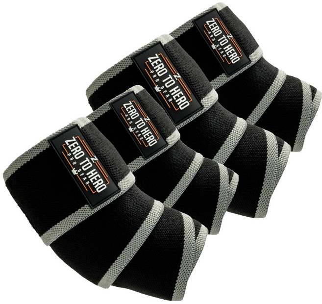 제로투히어로 헬스 팔꿈치보호대 세트 Type2, 2세트, GREY