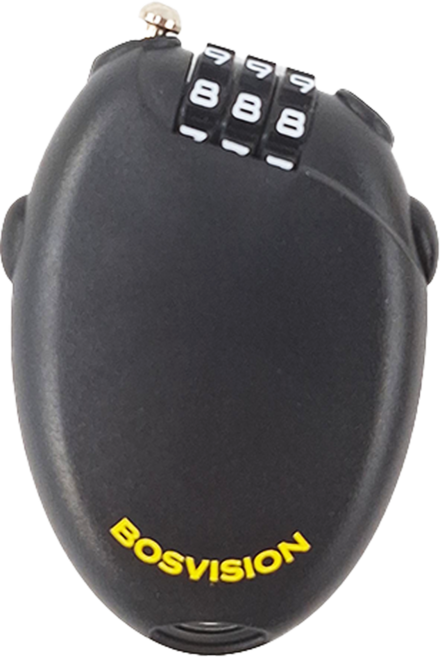BOSVISION 博士威 3字輪伸縮式鋼索密碼鎖 + 73cm 鋼索 BV-8981S, 1個