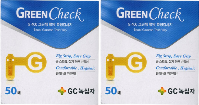 GC녹십자 그린첵 혈당 측정 검사지, 50매, 2개