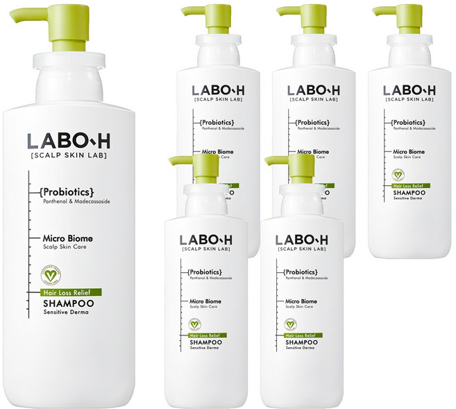 LABO-H 益生菌護理洗髮精, 400ml, 6瓶