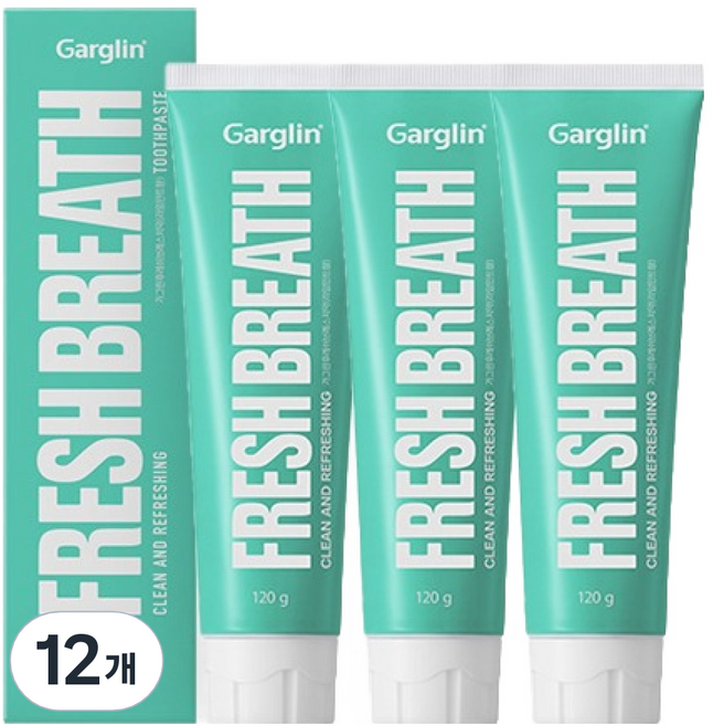 Garglin 清新口氣牙膏 萊姆薄荷香, 12個, 120g