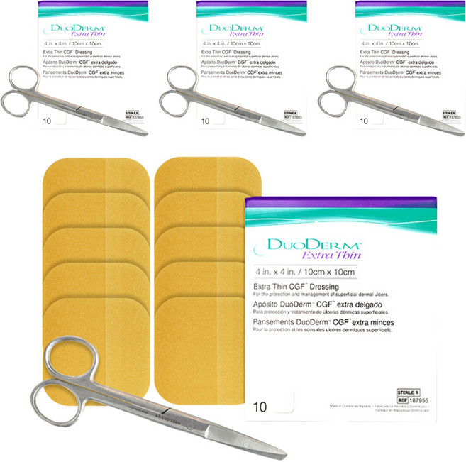 듀오덤 엑스트라 씬 밴드 10p + 의료용 가위, 4개