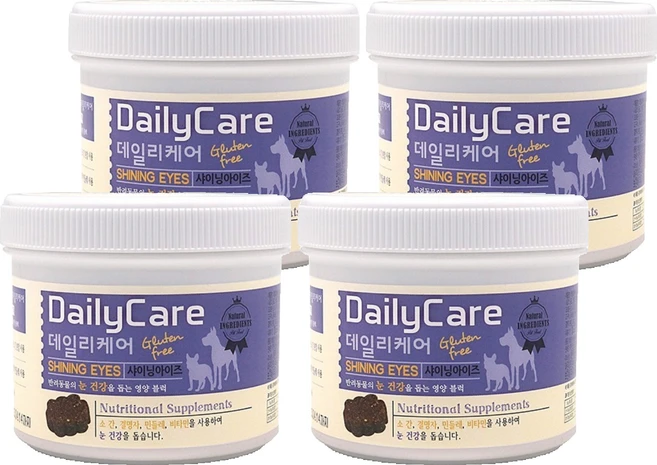 데일리케어 강아지 영양제, 180g, 눈물개선/눈건강, 4개 - 쿠팡