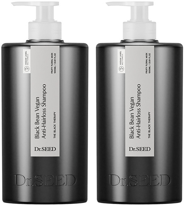 [箱裝]Dr.SEED 漢方黑豆健髮洗髮精, 1L, 2瓶