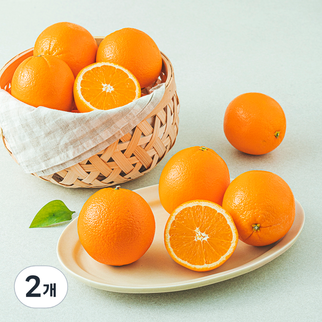 고당도 네이블 오렌지, 2.5kg(중과), 2개