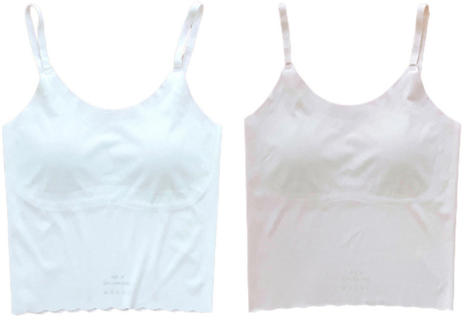 주니데이 여아용 심리스 마카롱 학생 브라캐미솔 2종 세트