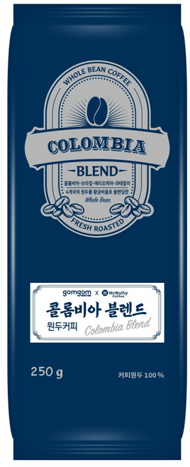 gomgom 哥倫比亞咖啡豆, 咖啡豆, 250g, 1包