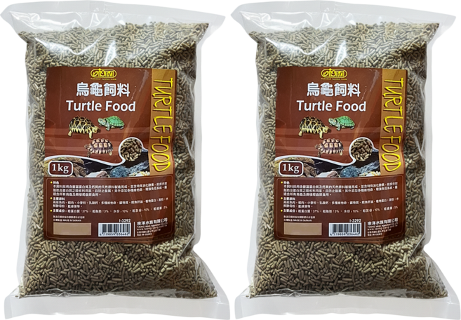 ISTA 伊士達 烏龜飼料 補充包 I-3292, 1kg, 2袋