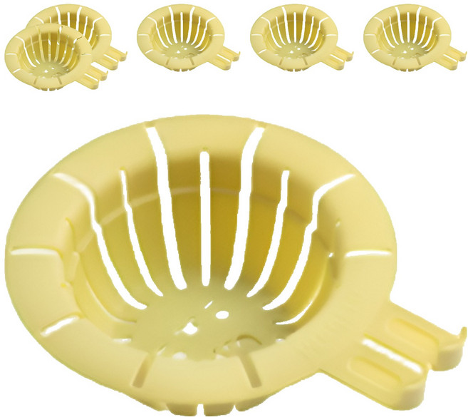 아워웍스 토끼귀 싱크대 배수구 거름망 연두색, 6개, 1개입