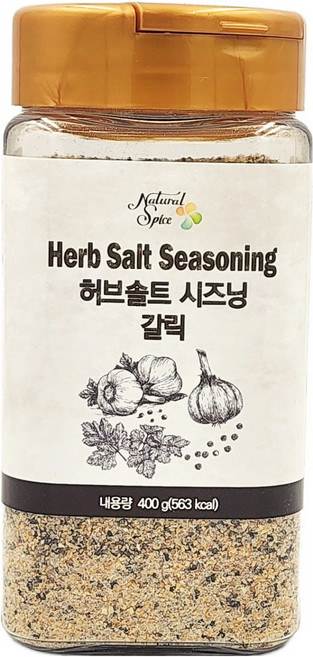 내츄럴스파이스 허브솔트시즈닝 갈릭, 400g, 1개