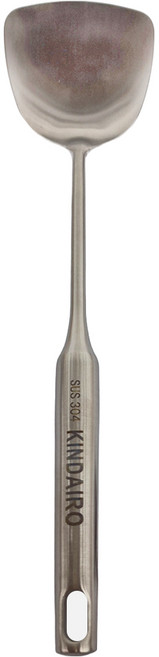 KINDAIRO 金太郎 雙人鍋鏟 CJ37 37 x 10cm, 不鏽鋼 銀色, 1支