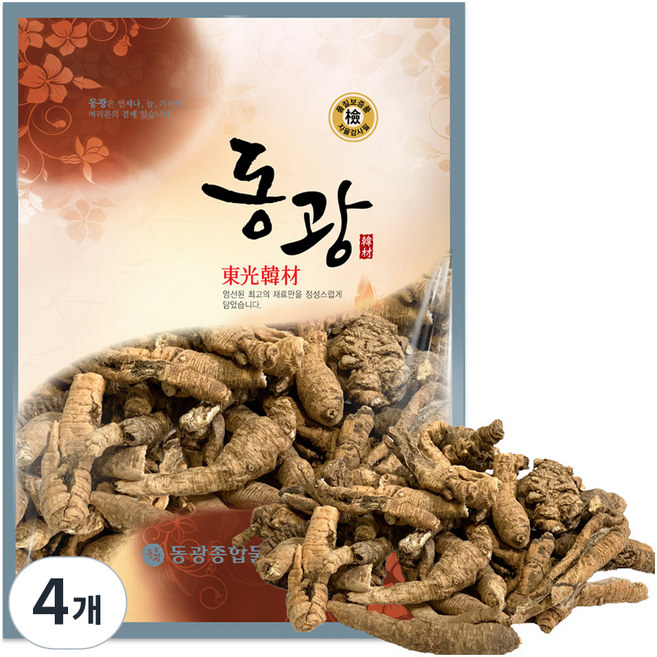 동광한방몰 잔대 제니 딱주뿌리, 4개