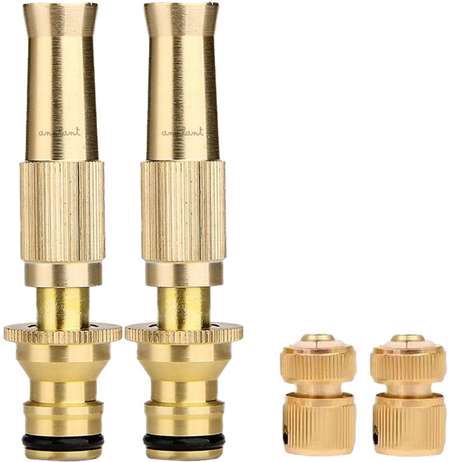 앙플랜트 신주 노즐 고압 분사기 2세트, 7.5cm, 황동색