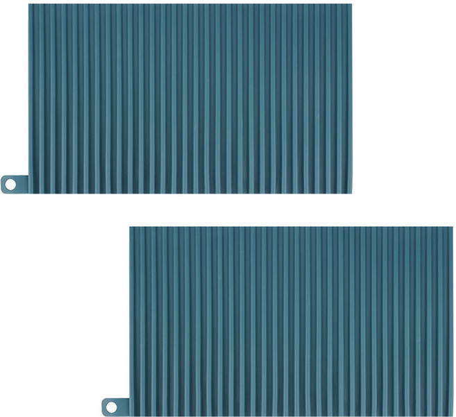 생활공식 빅실리콘 냄비받침, 네이비, 2개