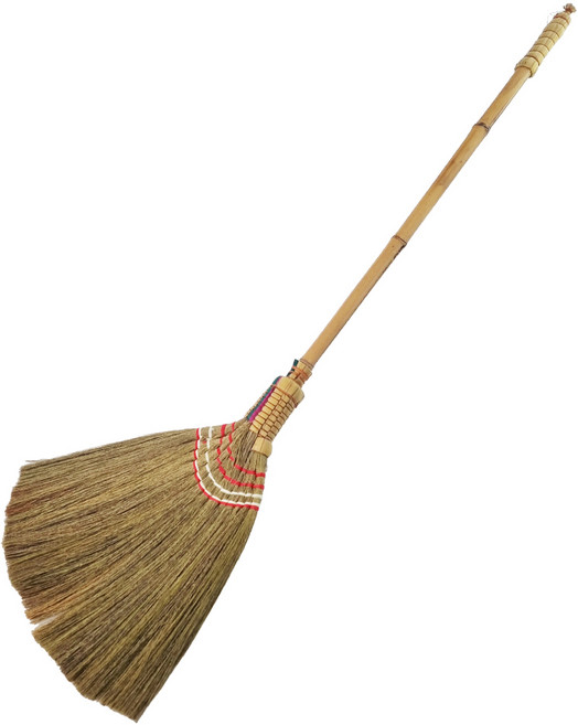 데일드 대나무자루 갈대비, 1개, 혼합색상