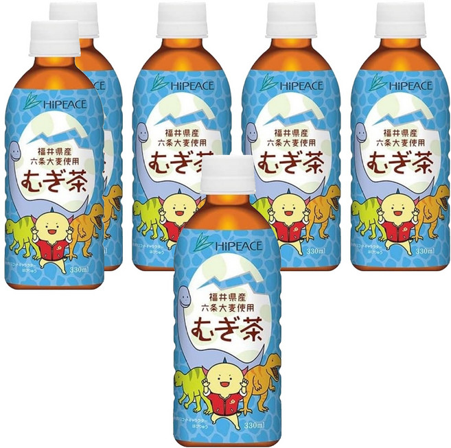 HiPEACE 六條大麥麥茶, 330ml, 6個