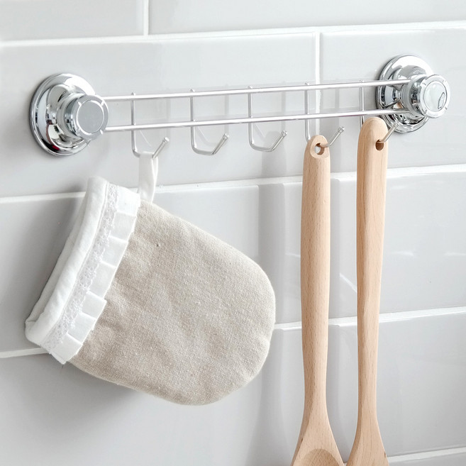 스파이더락 와이어 다용도훅 5p, 실버, 1개