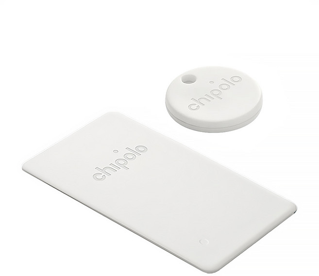 Chipolo One Point + Chipolo Card Point 防丟小幫手 支援安卓尋找功能 自帶孔洞設計 電池續航力提升, PCB-WE, 1組