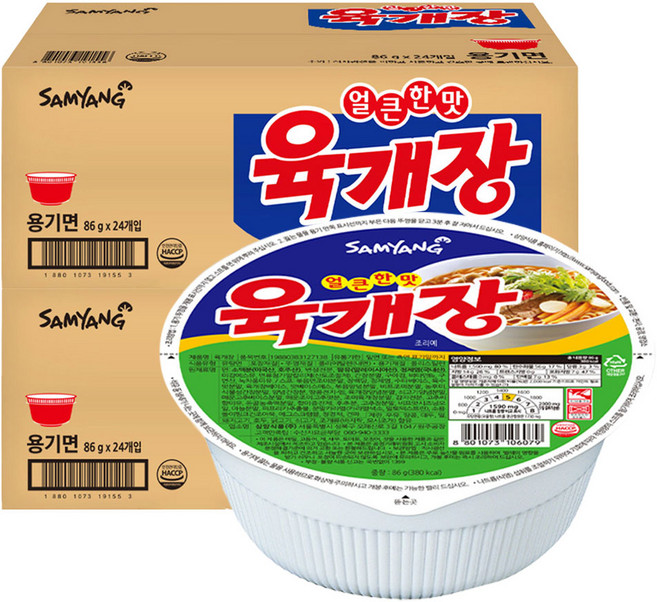 삼양 육개장 86g, 48개