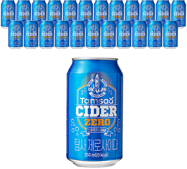 탐사 제로 사이다, 350ml, 24개
