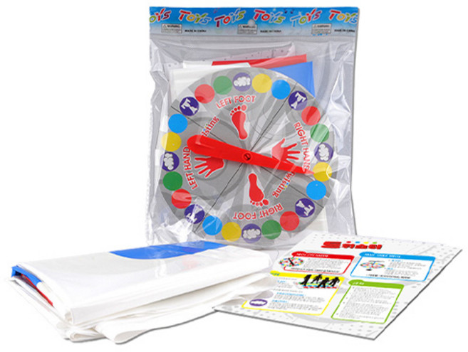 Bye마켓 홈 파티 트위스터 보드게임, 혼합색상, 1개