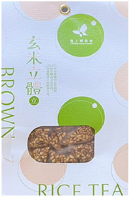 池上鄉農會 玄米茶立體茶包, 10g, 18包, 1袋