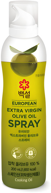 백설 유러피안 엑스트라버진 올리브유 스프레이, 1개, 200ml