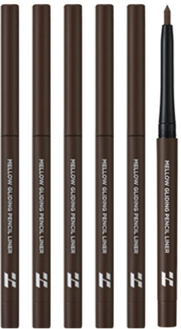 홀리카홀리카 멜로우 글라이딩 펜슬 라이너 0.3g, 02 카카오닙스, 5개