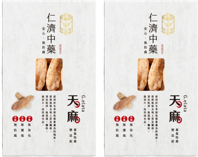 仁濟中藥 天麻, 100g, 2盒