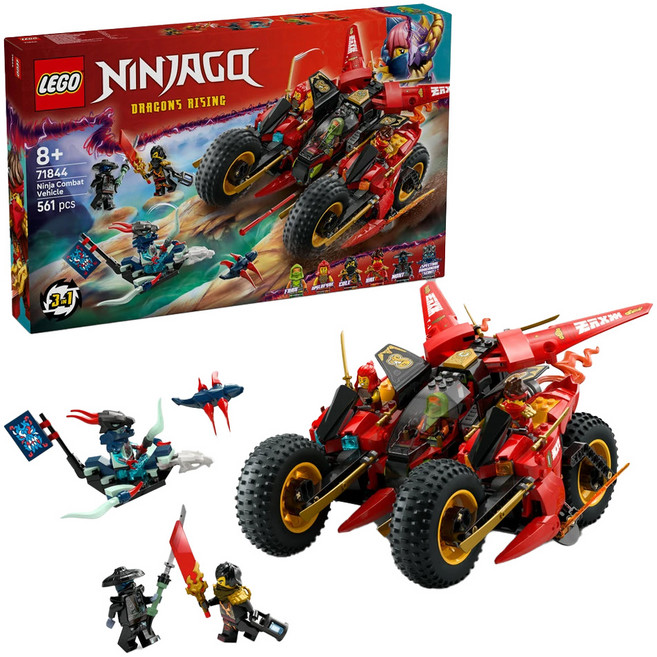LEGO 樂高 旋風忍者 忍者戰鬥車 Ninja Combat Vehicle 71844, 1盒, 忍者戰鬥車 多色