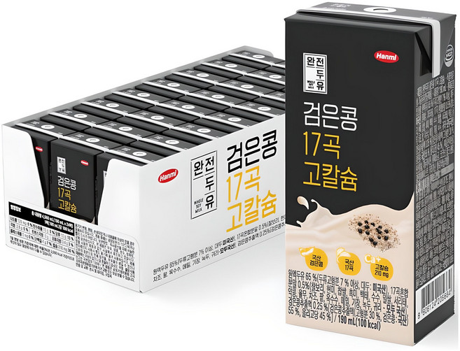 전두유 검은콩 17곡 고칼슘, 190ml, 24개